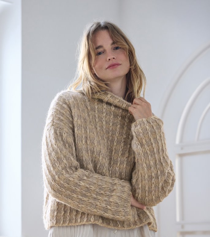 Lana Grossa PULLOVER Alpaca Air II