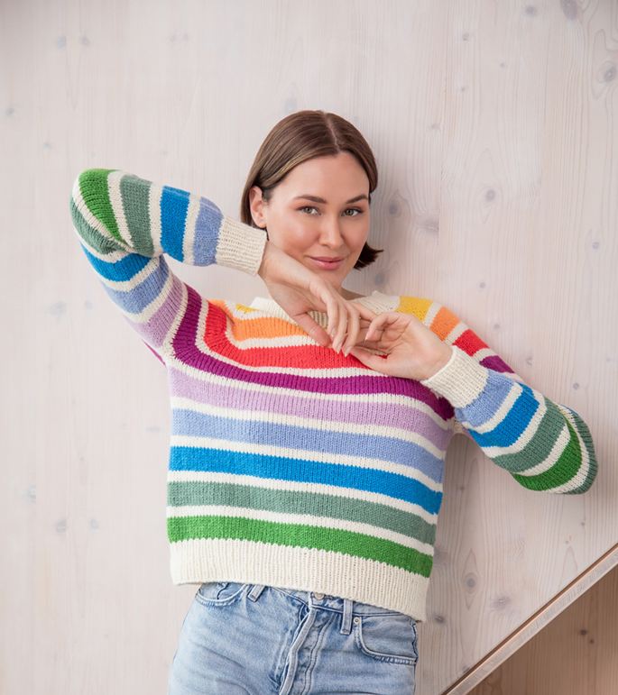 Lana Grossa TOP DOWN PULLOVER Merino Miscela