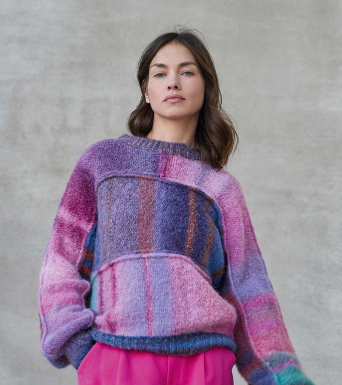 Lana Grossa PULLOVER Gigante Multi