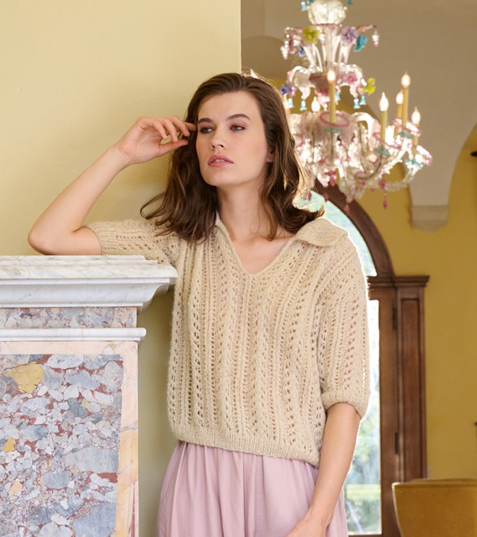 Lana Grossa POLO SHIRT Setasuri Pearls