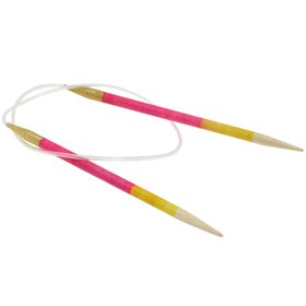 Lana Grossa / Knit Pro Circular knitting needle aluminum Rainbow size 6,0/60cm