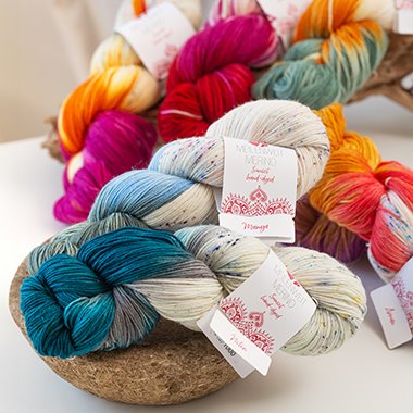 Hand-dyed <br> yarns